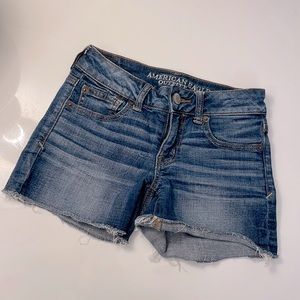 American eagle super stretch denim shorts